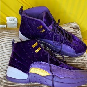 Purple suede jumpman Jordans